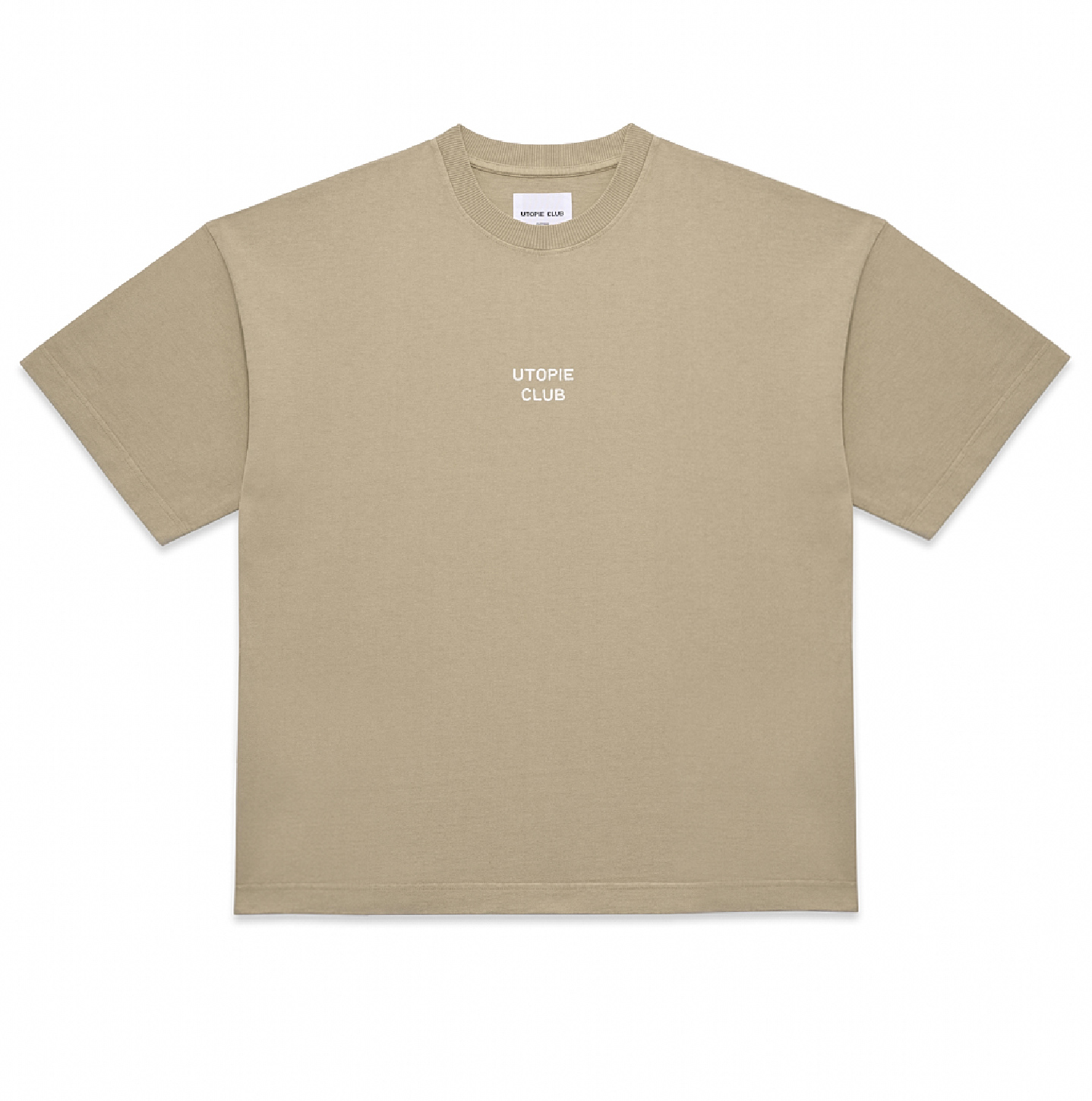 tee beige utopie club clothing