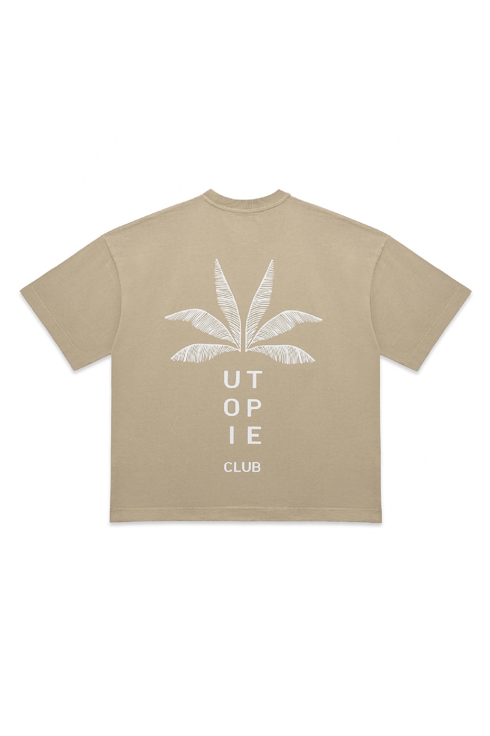 beige tee oversize utopie club