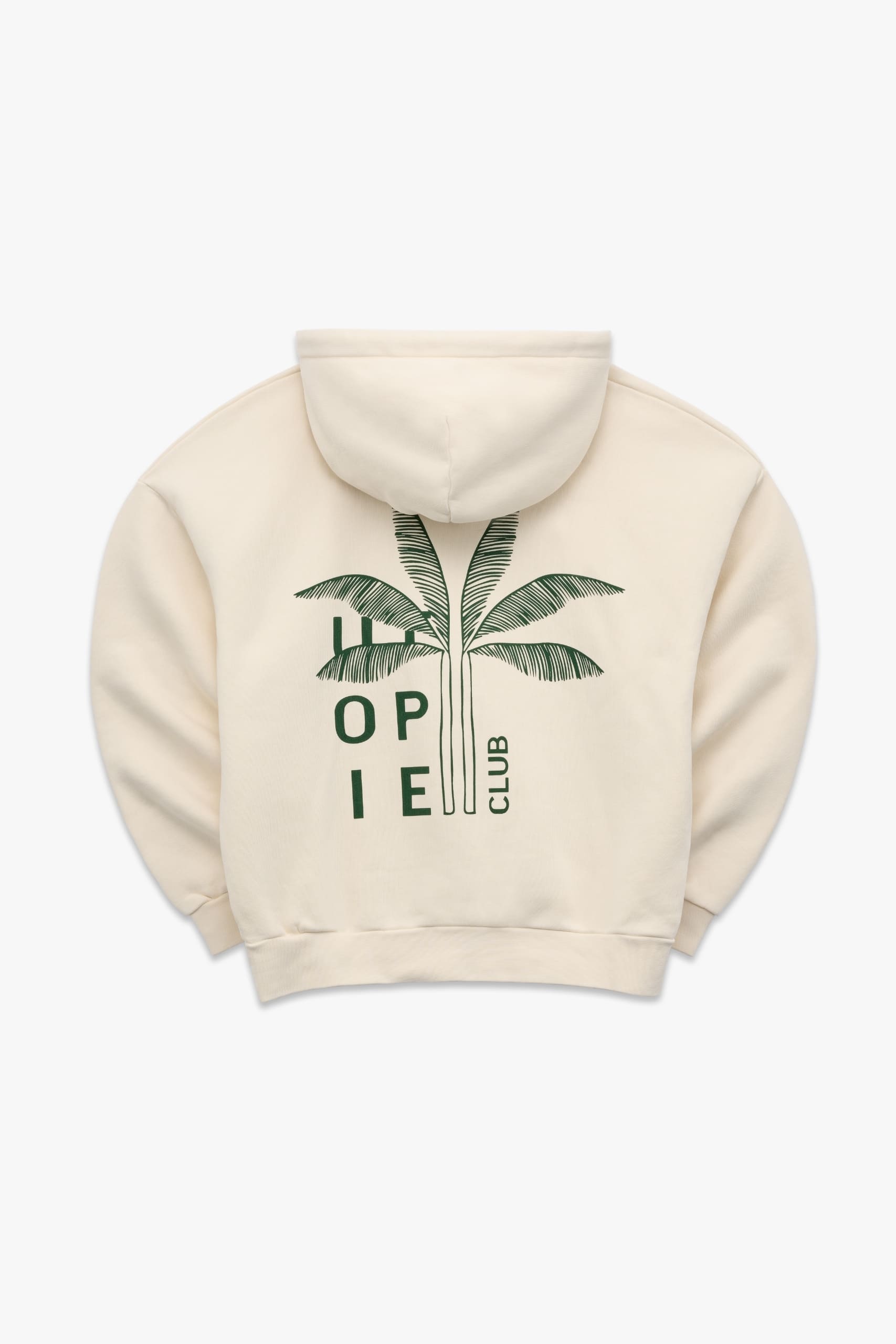 white hoodie oversize utopie club